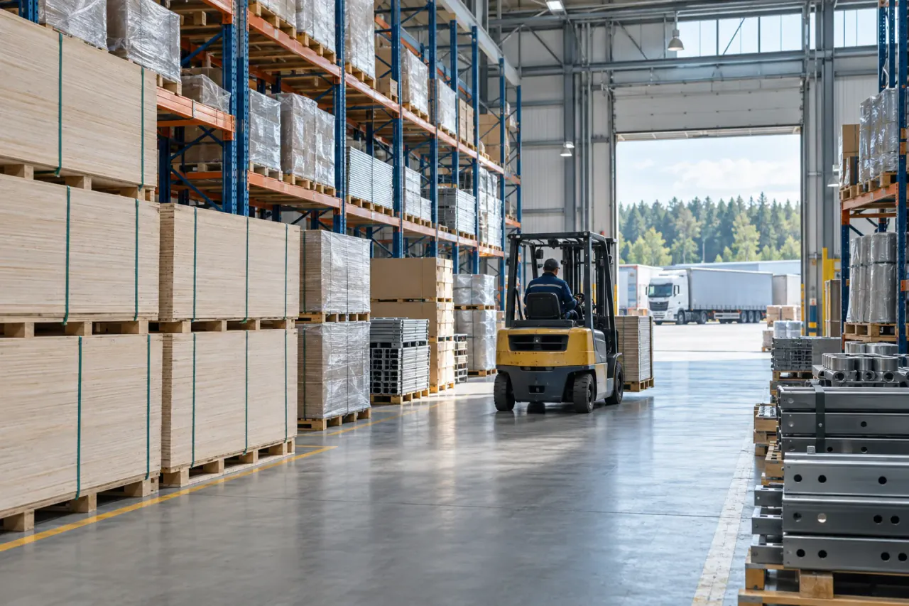 Warehouse consolidation and export preparation