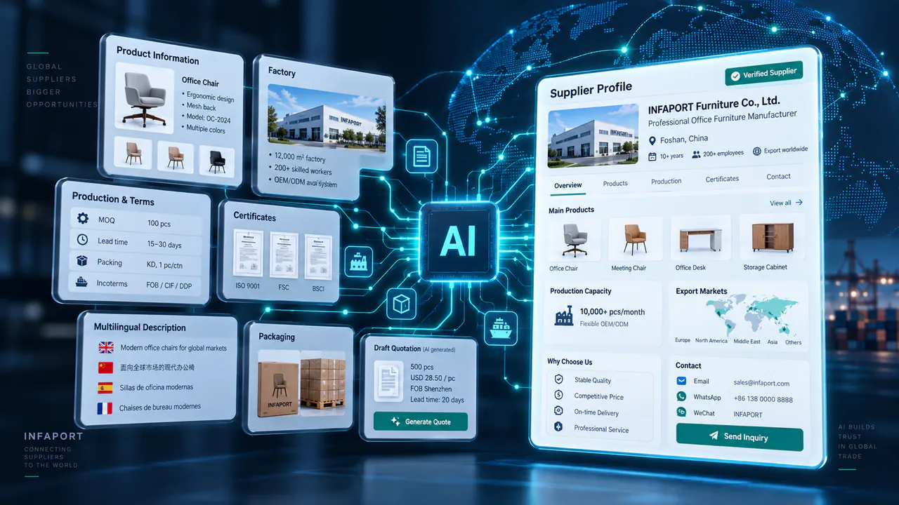 AI помогает структурировать профиль поставщика